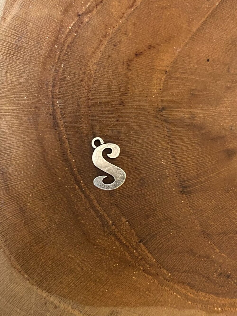 James Avery Script Initial "S" Charm, Sterling Silver